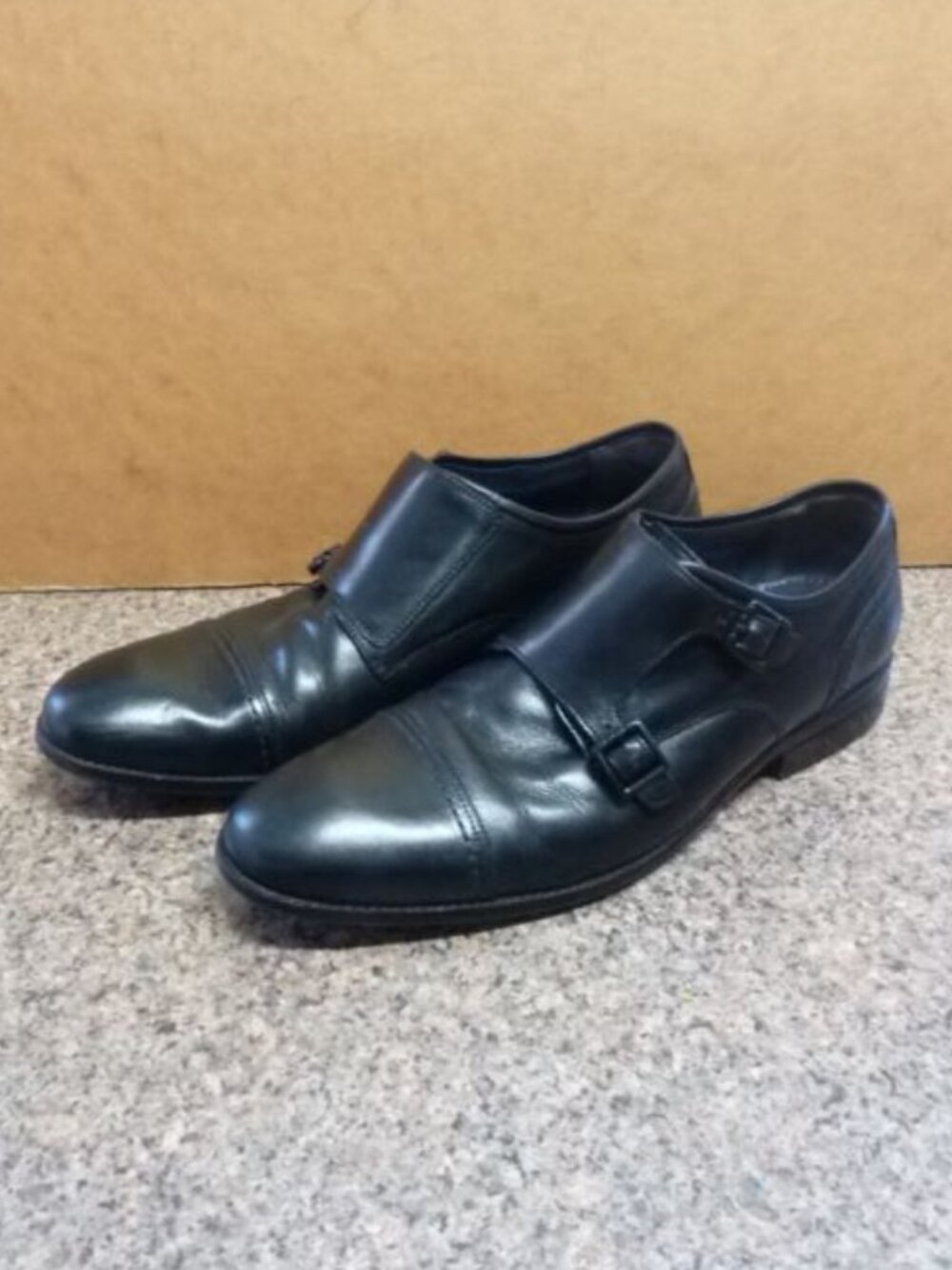 Cole Haan Grand OS Black Leather Double Monk Strap Shoes US Men’s (Size 11.5)